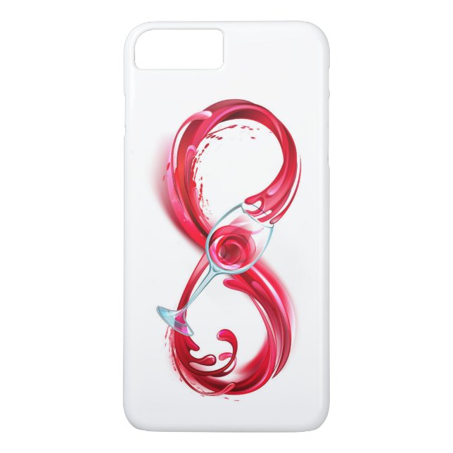 Oändlighet med Röda Vin Case-Mate iPhone Skal (Baksida)