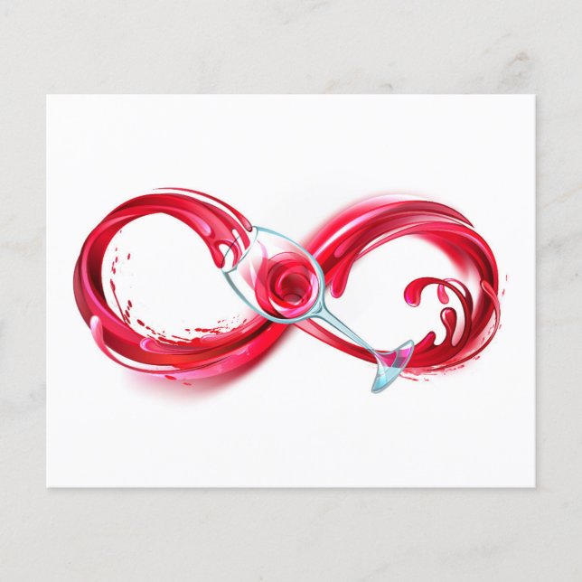 Oändlighet med Röda Vin Flygblad (Framsidan)