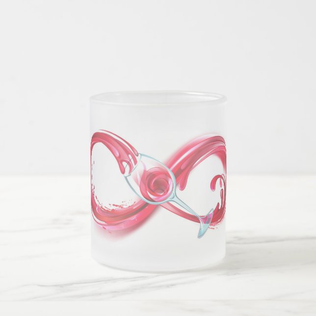 Oändlighet med Röda Vin Frostad Glasmugg (Center)