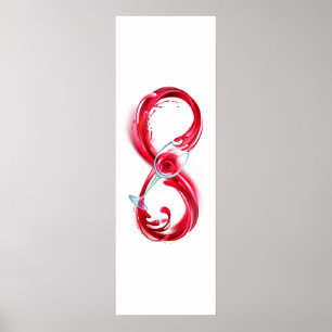 Oändlighet med Röda Vin Poster