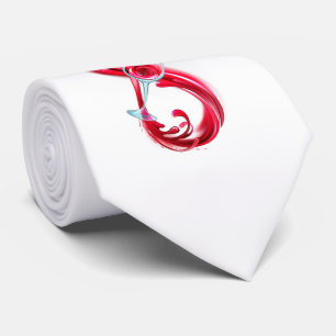 Oändlighet med Röda Vin Slips