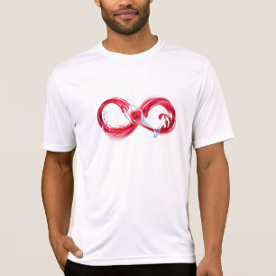 Oändlighet med Röda Vin T Shirt