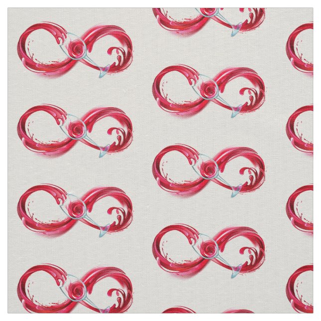 Oändlighet med Röda Vin Tyg (Prov)