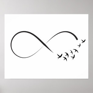 Oändlighet sväljer symbol poster