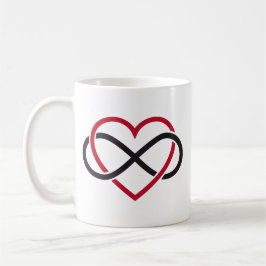 Oändlighetshjärta, aldrig sinande kärlek kaffemugg
