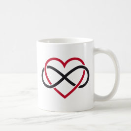 Oändlighetshjärta, aldrig sinande kärlek kaffemugg