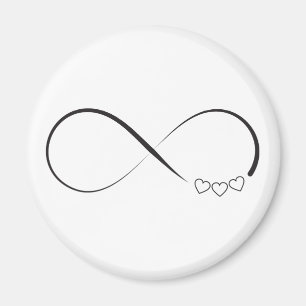 Oändlighetshjärtasymbol Magnet