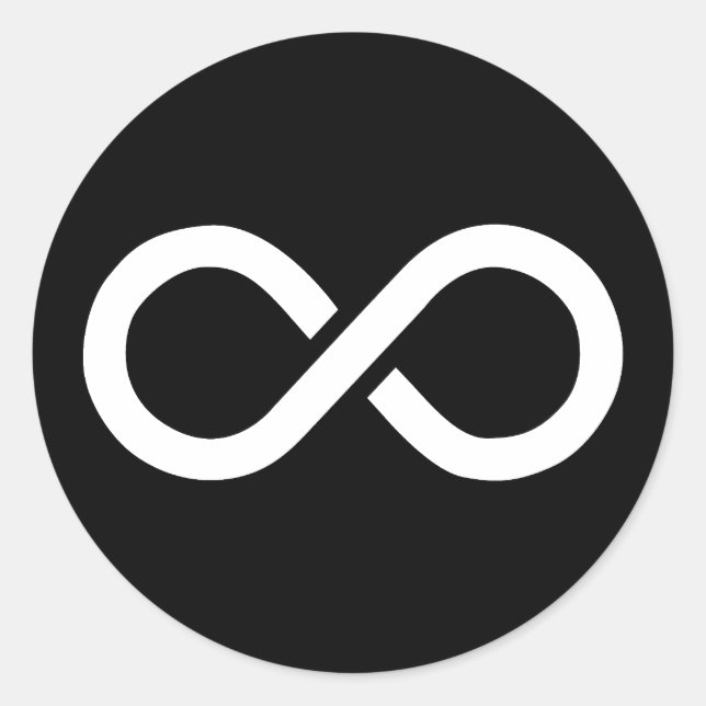 Oändlighetsideologi Runt Klistermärke (Framsida)