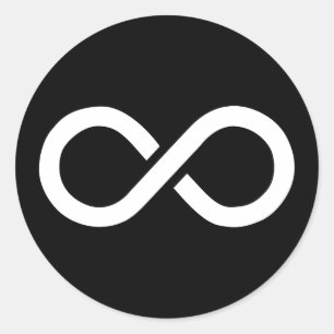 Oändlighetsideologi Runt Klistermärke