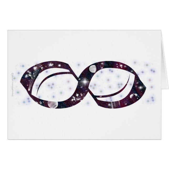 Oändlighetskort Hälsningskort (Framsidan Horizontal)