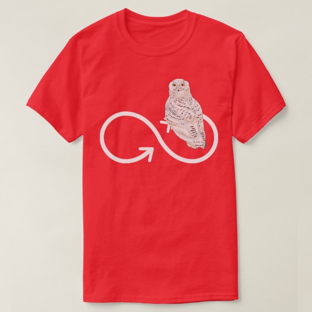 Oändlighetsskylt Uggla Älskare Forest Animal Uggla T Shirt (Design framsida)