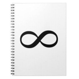 Oändlighetssymbol Anteckningsbok Med Spiral