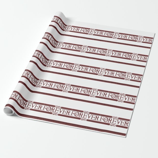 Oändlighetssymbol eller Lemniscate Forever Presentpapper (Utrullad)