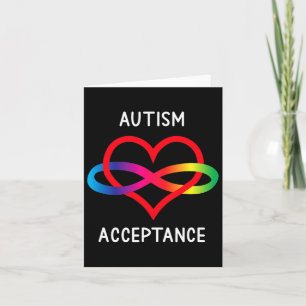 Oändlighetssymbol för Autism Pro-acceptans för Neu Kort