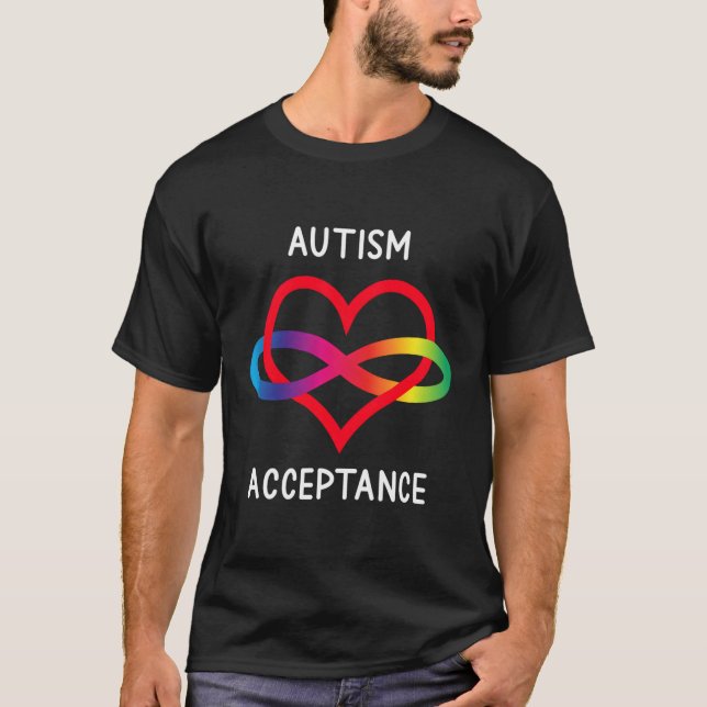 Oändlighetssymbol för Autism Pro-acceptans för Neu T Shirt (Framsida)