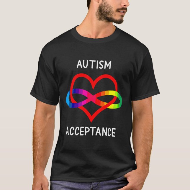 Oändlighetssymbol för Autism Pro-acceptans för Neu T Shirt (Framsida)