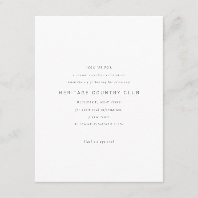 Oändlighetssymbol för guld minimalt Chic Tilläggskort (Framsida)