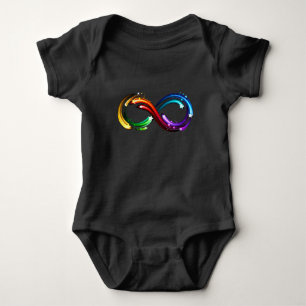 Oändlighetssymbol för regnbågs kometer t shirt