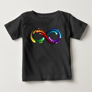 Oändlighetssymbol för regnbågs kometer t shirt