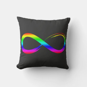 Oändlighetssymbol Hbtq Gay Pride Regnbåge Evighet Kudde