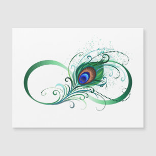 Oändlighetssymbol med Peacock Feather