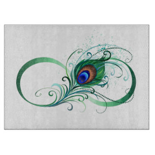 Oändlighetssymbol med Peacock Feather