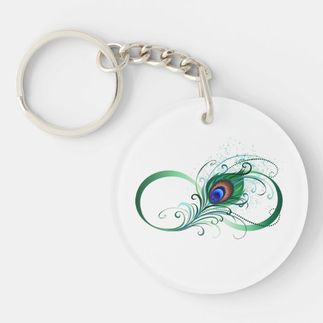 Oändlighetssymbol med Peacock Feather (Framsidan)