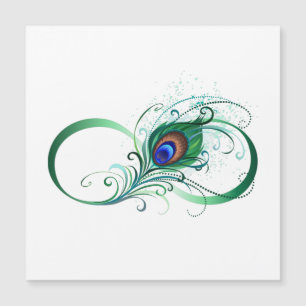 Oändlighetssymbol med Peacock Feather