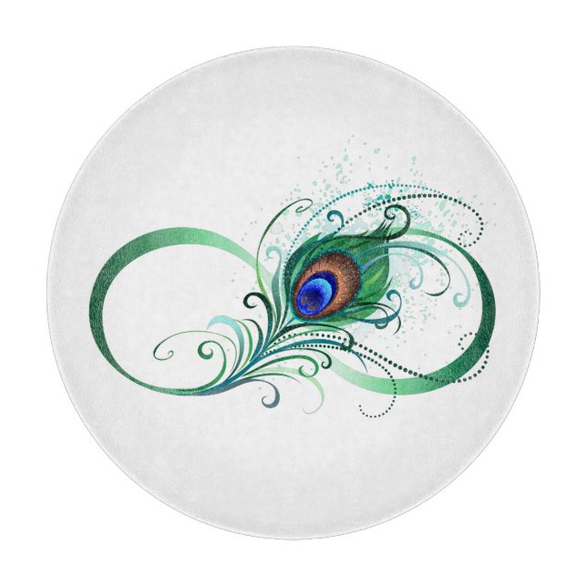 Oändlighetssymbol med Peacock Feather (Framsidan)