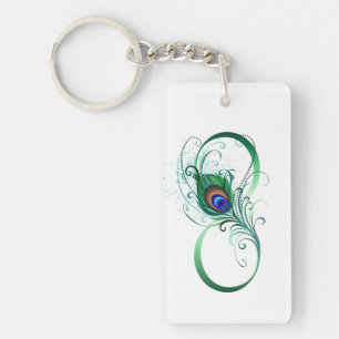 Oändlighetssymbol med Peacock Feather