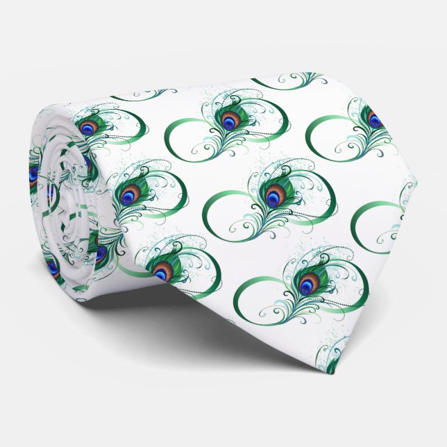 Oändlighetssymbol med Peacock Feather Slips (Rullad)