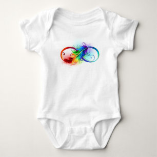 Oändlighetssymbol med regnbåge med ludd t shirt