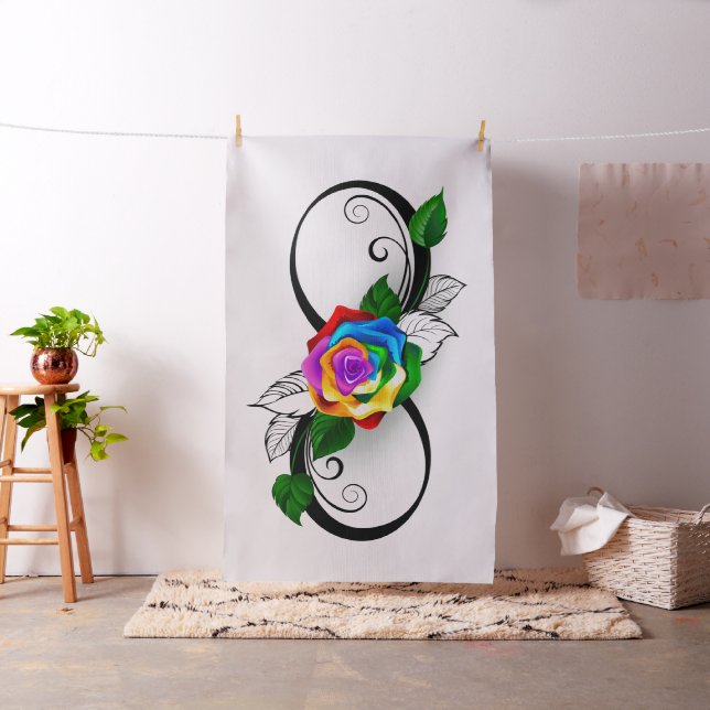 Oändlighetssymbol med regnbåge Ro Tyg (In Situ)