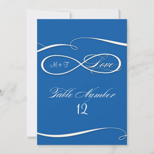 Oändlighetssymbol Tecken Oändlig kärlek Tabellnumm Inbjudningar (Framsida)