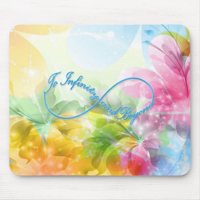 Oändlighetssymbolen fantastisk "Till oändlighet oc Musmatta (Framsidan)