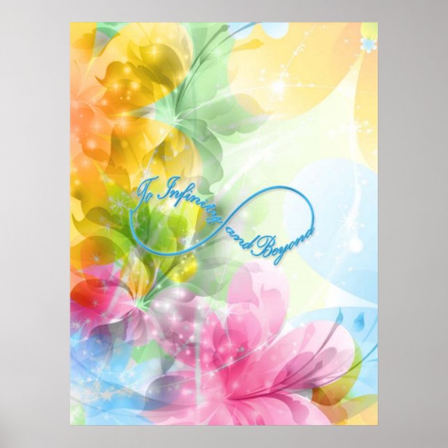 Oändlighetssymbolen fantastisk "Till oändlighet oc Poster (Framsidan)