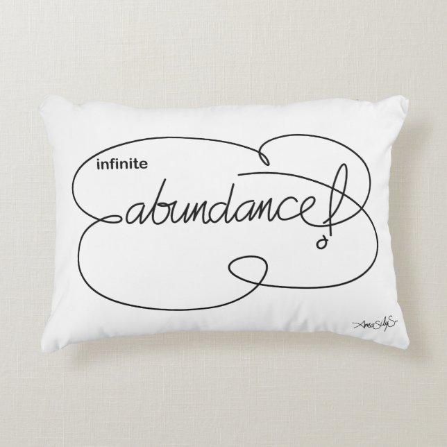 Oändligt ABUNDANCE - Bold Cloud S Prydnadskudde (Framsidan)