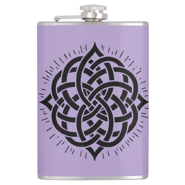 Oändligt Harmony: Helig Mandala Celtic Symbol Art Fickplunta (Framsidan)
