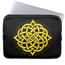 Oändligt Harmony: Helig Mandala Celtic Symbol Art Laptop Fodral