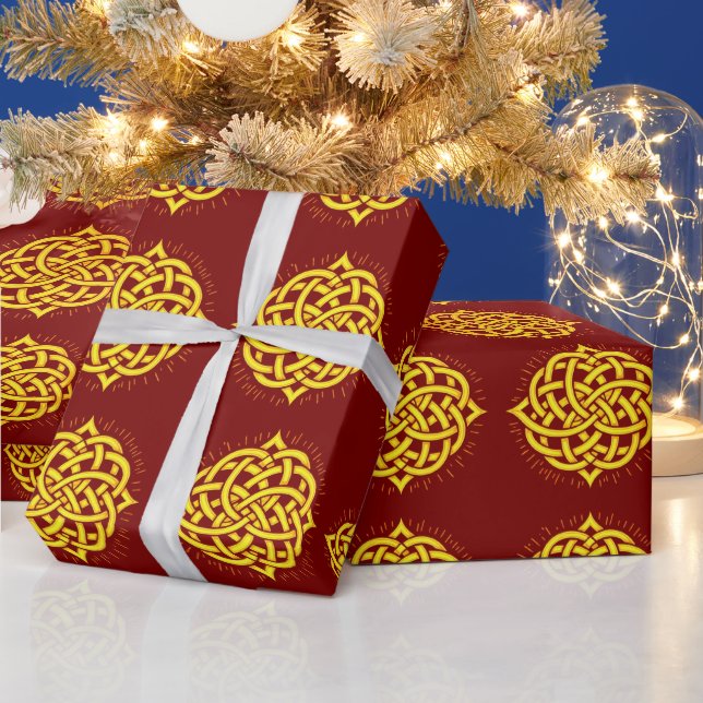 Oändligt Harmony: Helig Mandala Celtic Symbol Art Presentpapper (Helgdagar)