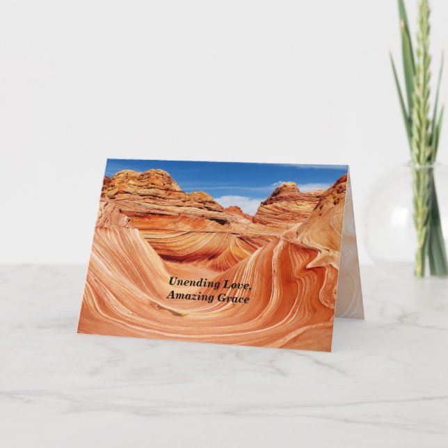 Oändligt Kärlek, Fantastisk Grace Sympathy Condole Kort (Framsida)