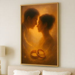 Oändligt Löfte – Romantisk Celestial Design Poster
