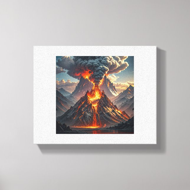 Oändligt lyx: Färgbara slingor Canvastryck (Framsida)