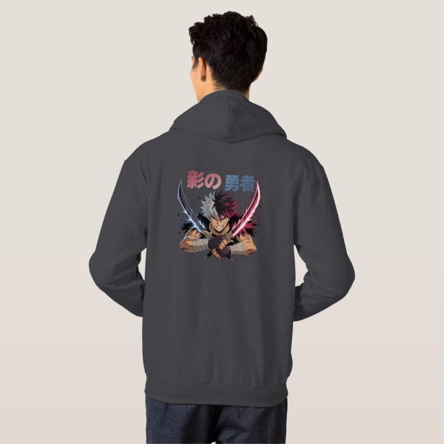 Oändligt motstånd - Dual Blade Samurai Tee Hoodie (Hel baksida)