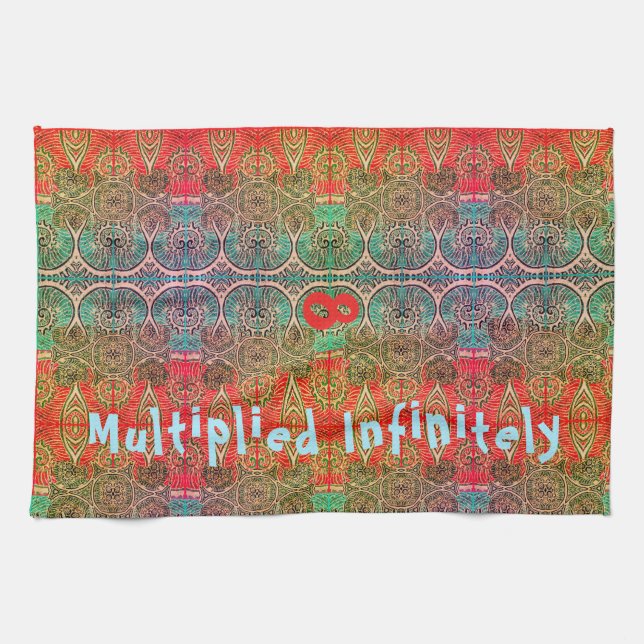 Oändligt multiplikerat mystiskt teaterbruk kökshandduk (Horisontell)