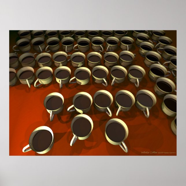 Oändligt Poster kaffe (Framsidan)