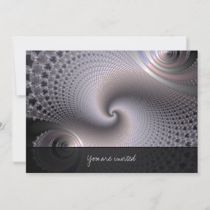 Oändligt Spiral - Fractal Art Inbjudningar