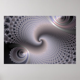 Oändligt Spiral - Fractal Art Poster