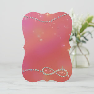 Oändligt symboltecken Infinite Kärlek Twinkling Li Inbjudningar