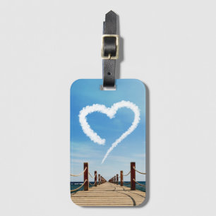 Oändligt Väg Heart-Shaped Cloud Bagagebricka